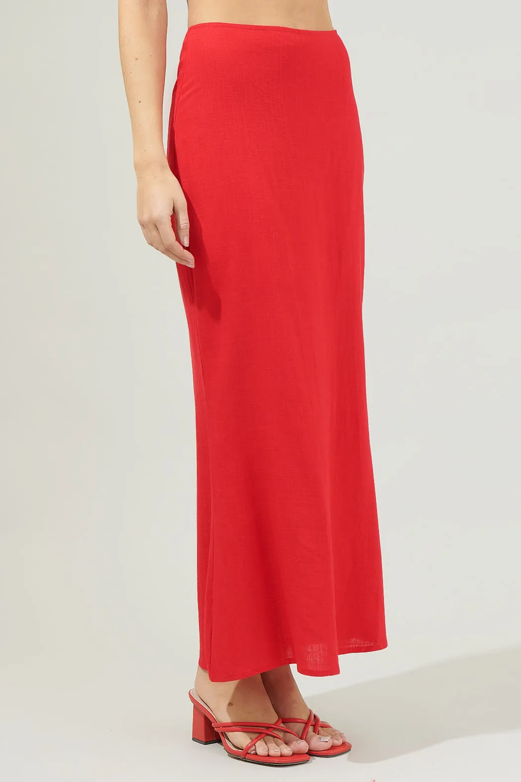 Alina Back Slit Maxi Skirt