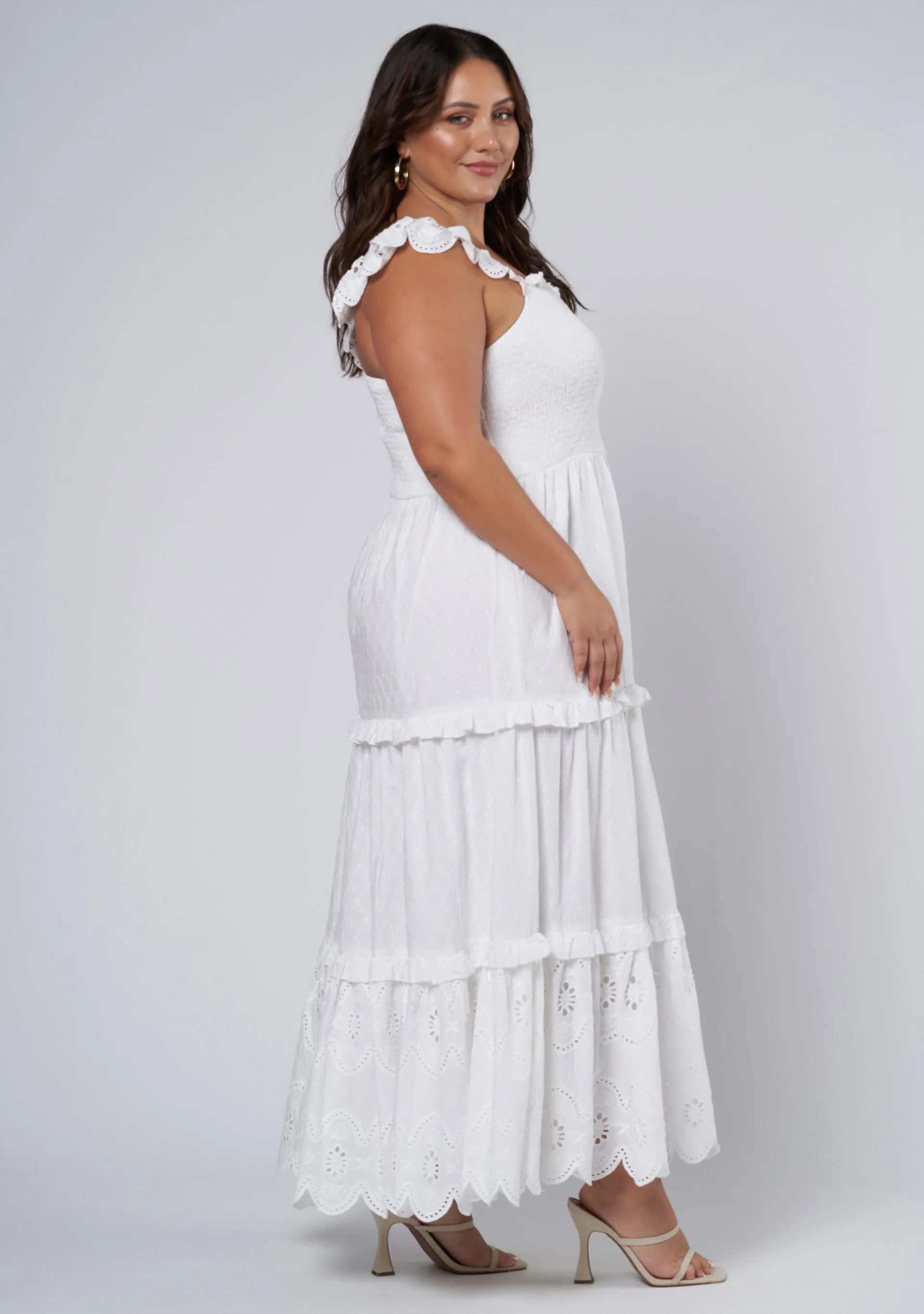 Allura Broderie Maxi Dress