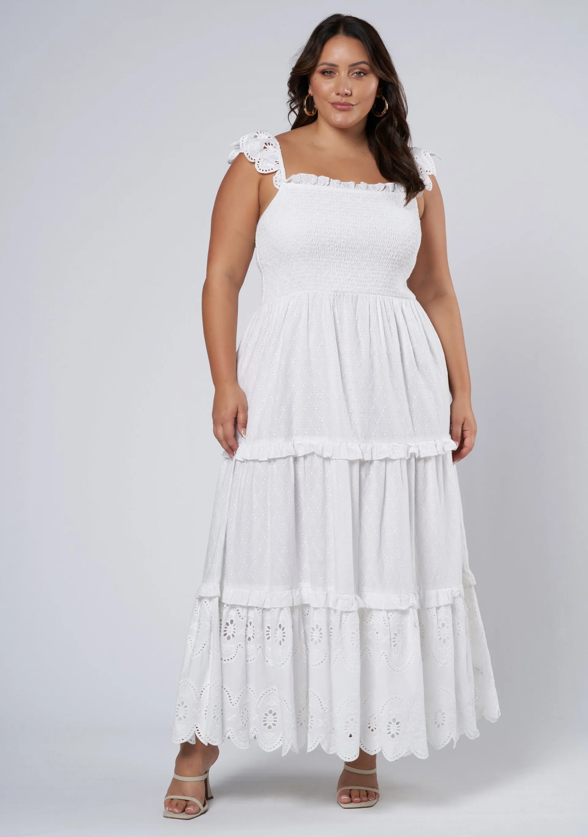 Allura Broderie Maxi Dress