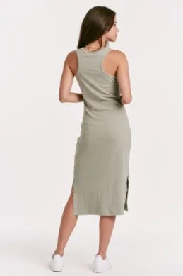 Another Love Britta Sleeveless Midi Dress- Sage