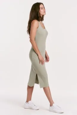 Another Love Britta Sleeveless Midi Dress- Sage