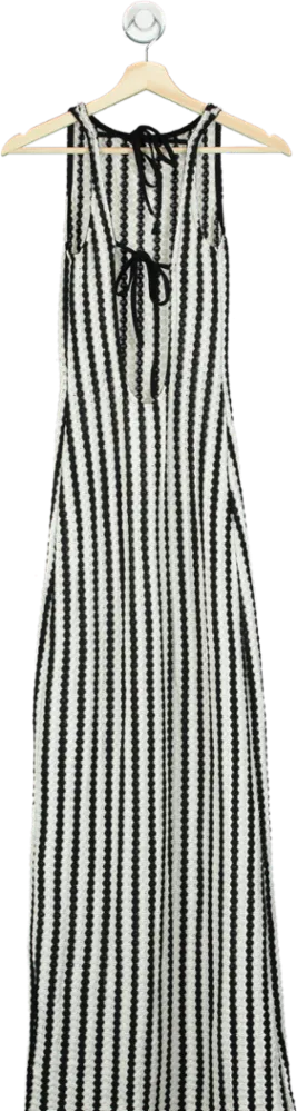 ASOS Black and White Striped Maxi Dress XS