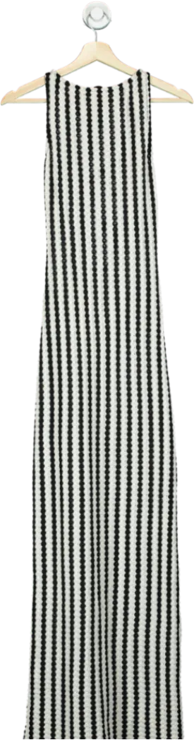 ASOS Black and White Striped Maxi Dress XS