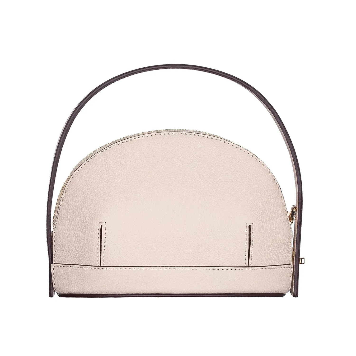 Audrey Beige Mini Leather Handbag