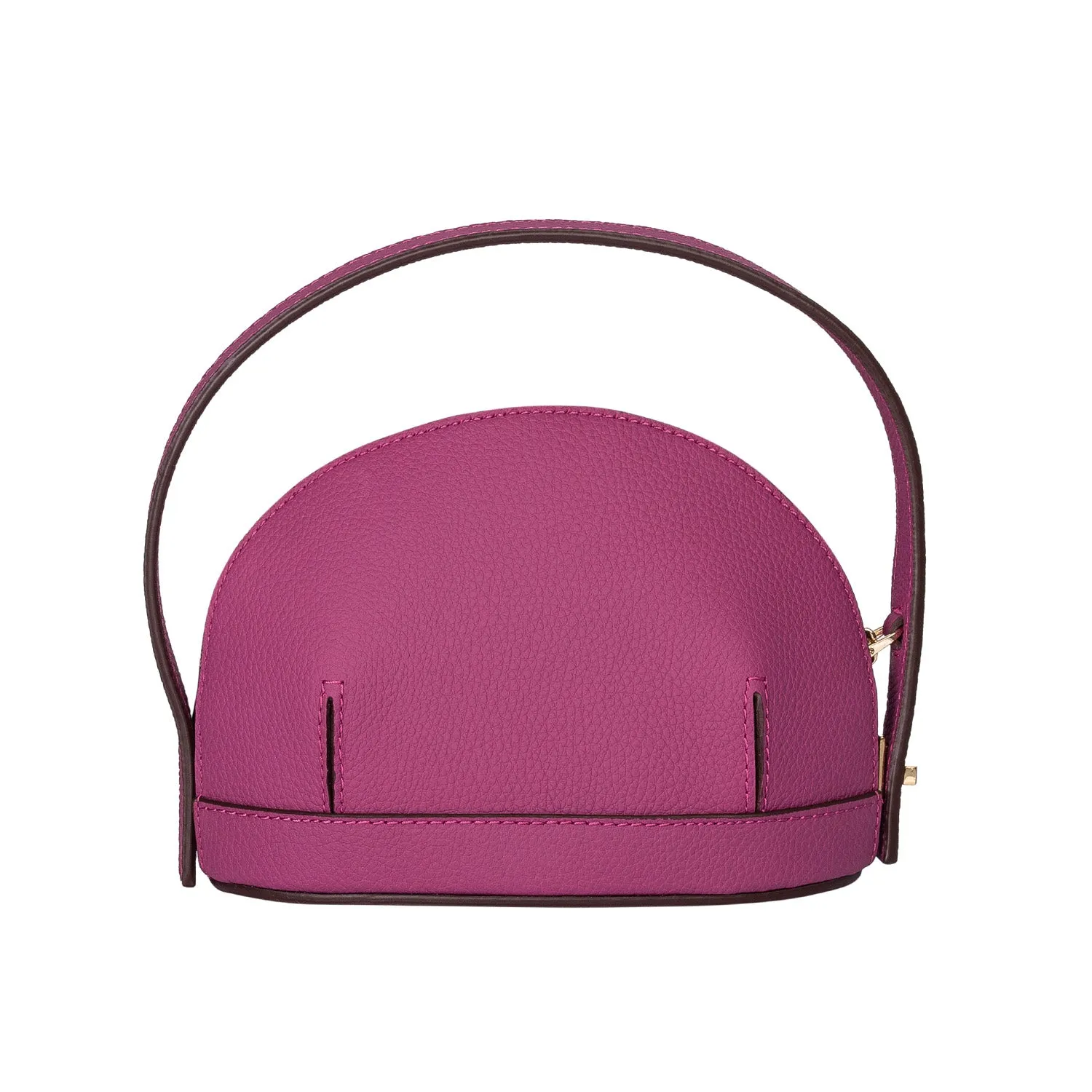 Audrey Fuchsia Mini Leather Handbag