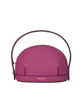 Audrey Fuchsia Mini Leather Handbag