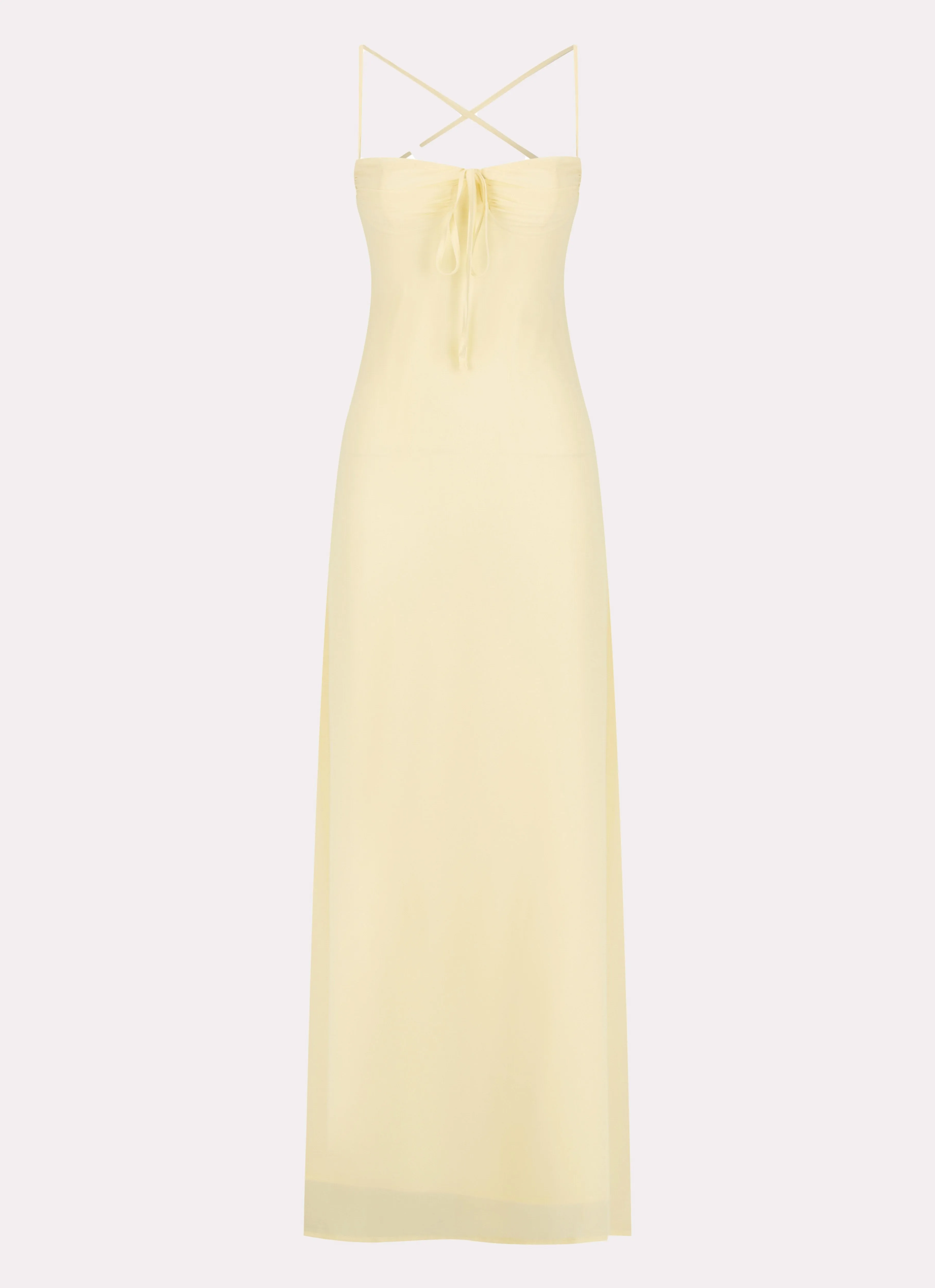 Aveline Bustier Maxi Dress - Yellow