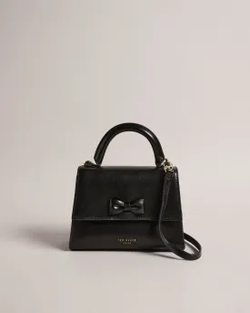 Baelli Bow Detail Mini Top Handle Bag Black