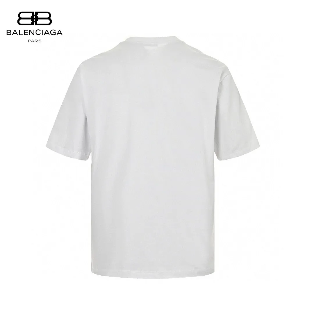 Balenciaga Crystal Logo T-Shirt in White