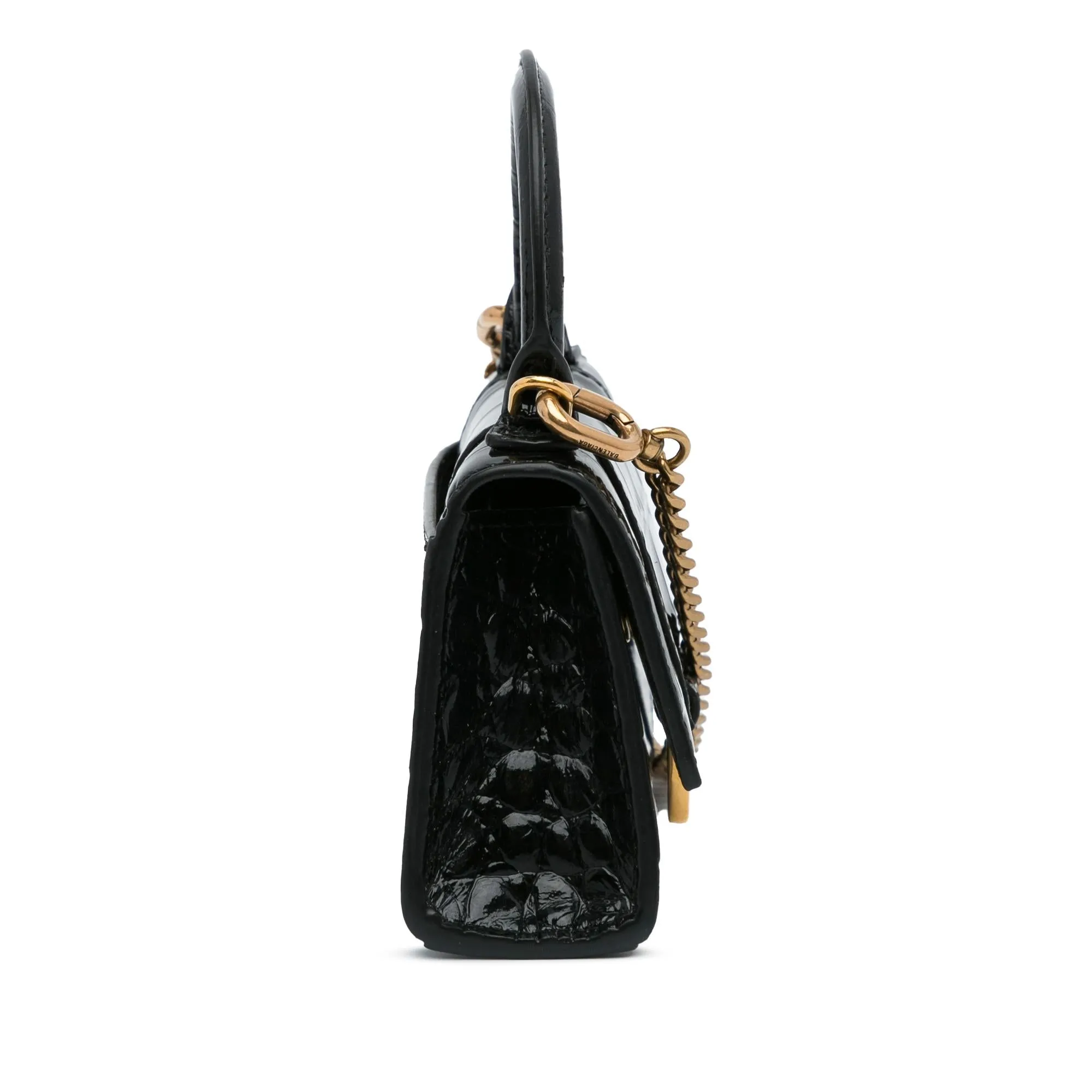 Balenciaga Mini Embossed Leather Hourglass