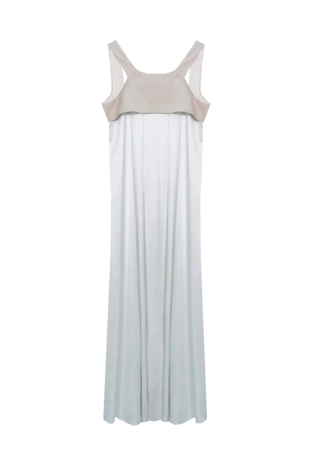 Bare Back Acetate Long Dress