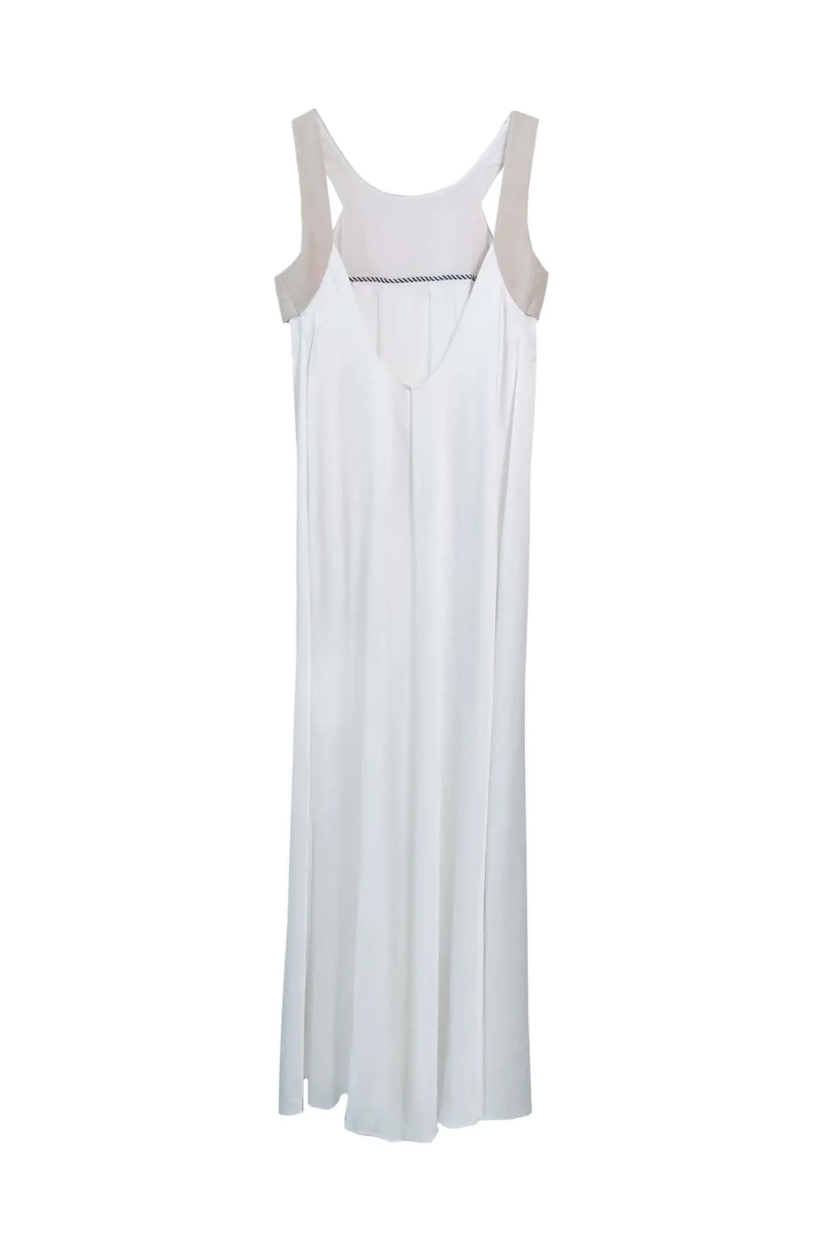 Bare Back Acetate Long Dress