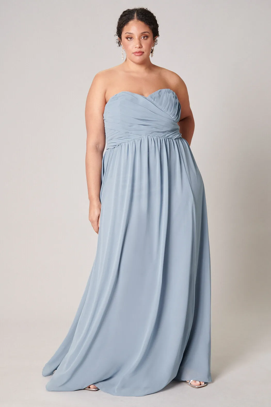 Beloved Ruched Sweetheart Convertible Dress Curve