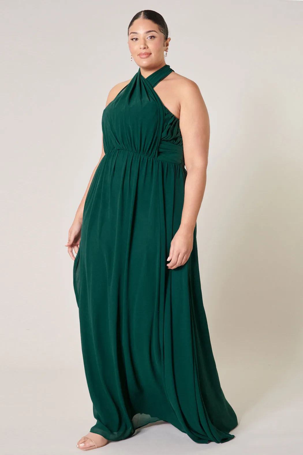 Beloved Ruched Sweetheart Convertible Dress Curve