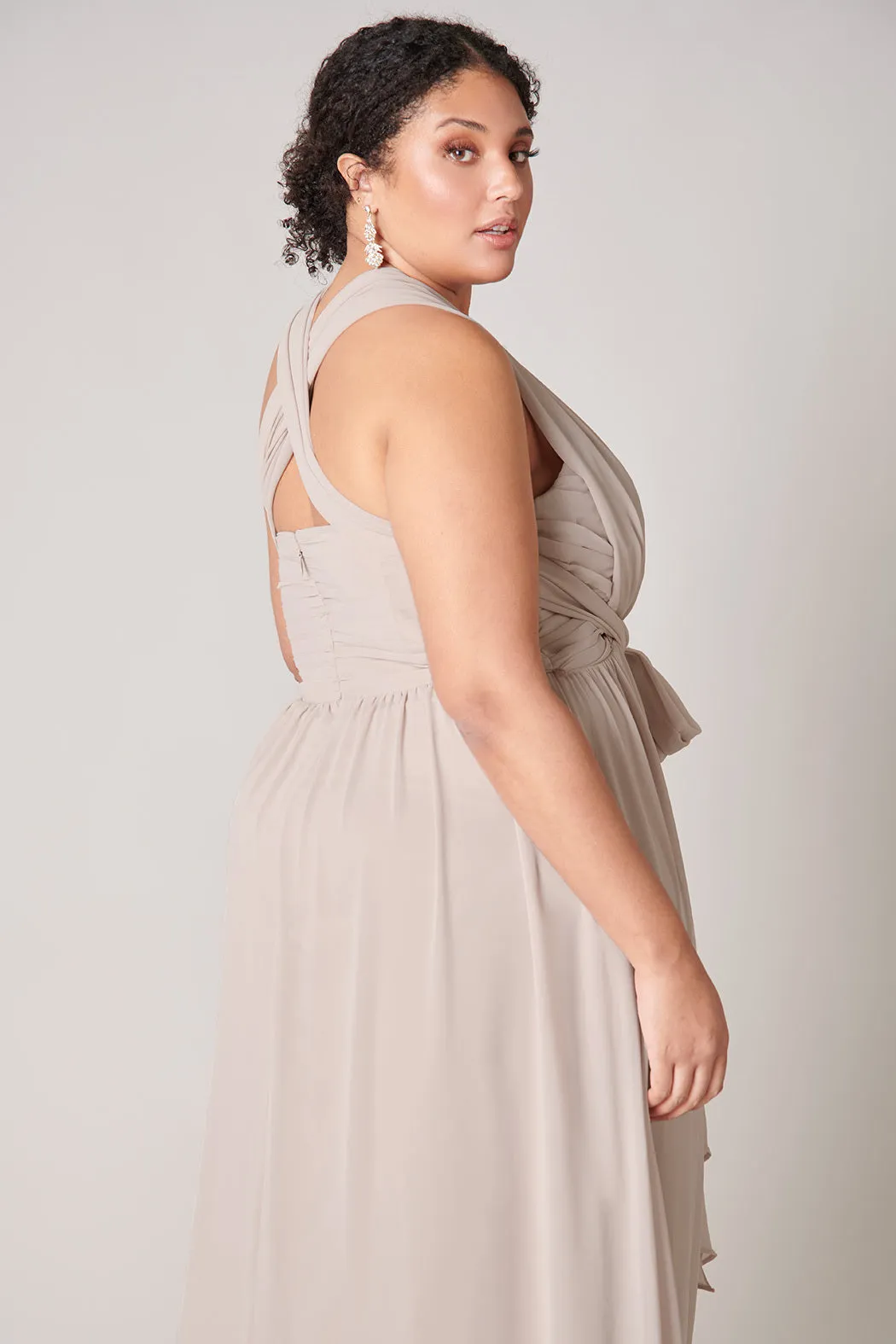 Beloved Ruched Sweetheart Convertible Dress Curve