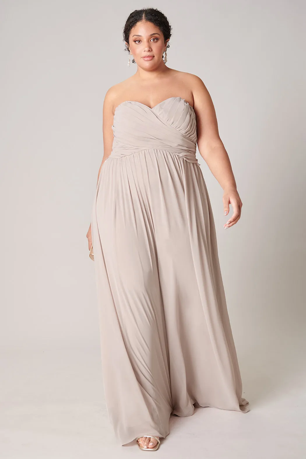 Beloved Ruched Sweetheart Convertible Dress Curve