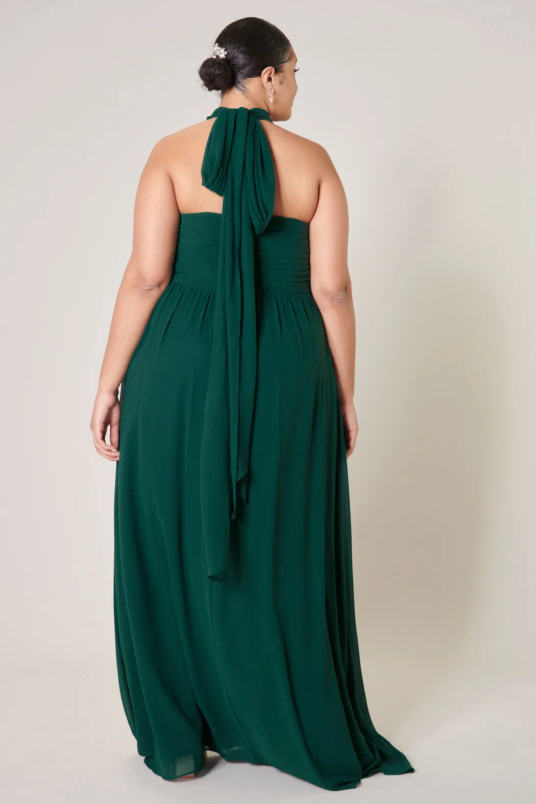 Beloved Ruched Sweetheart Convertible Dress Curve