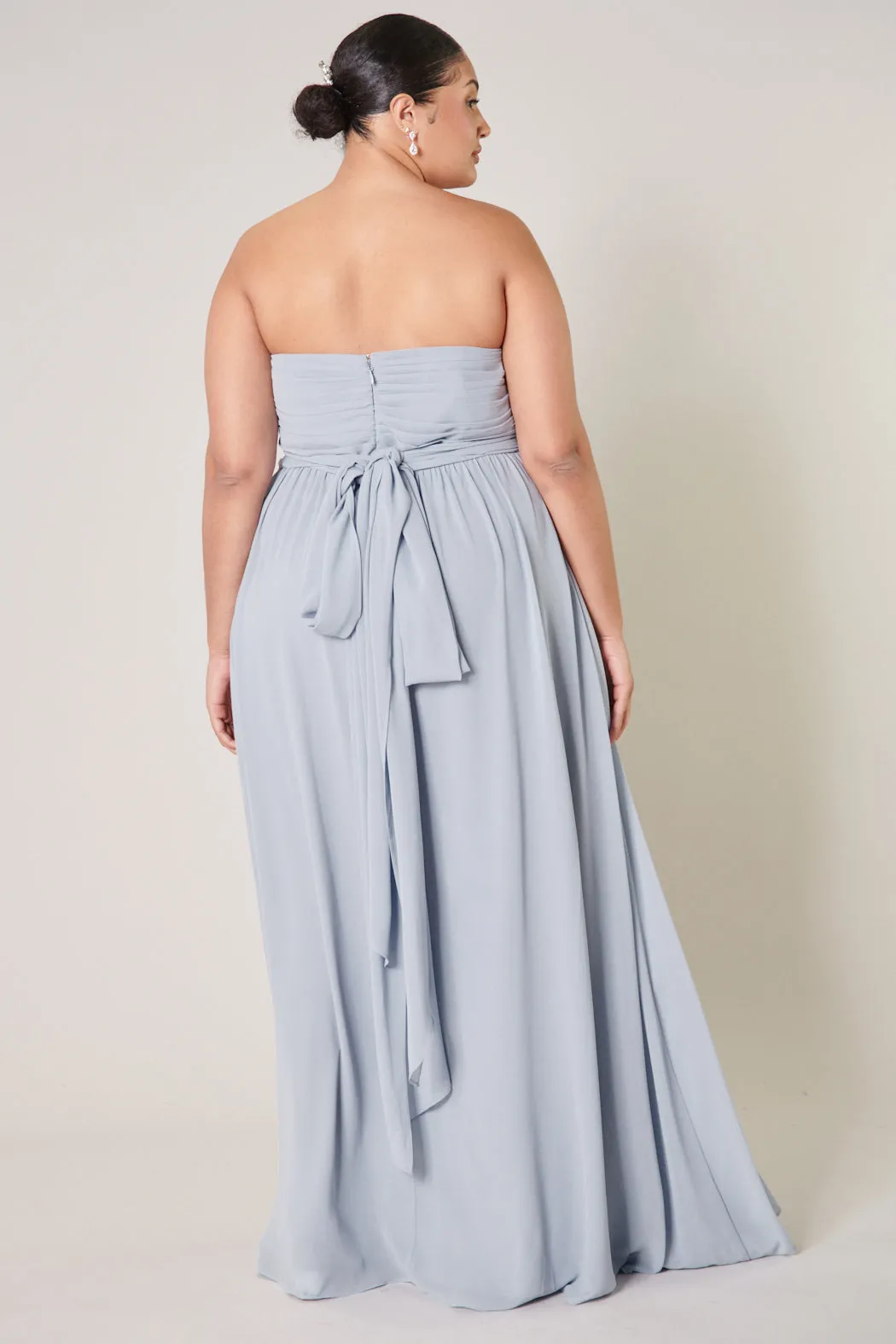 Beloved Ruched Sweetheart Convertible Dress Curve