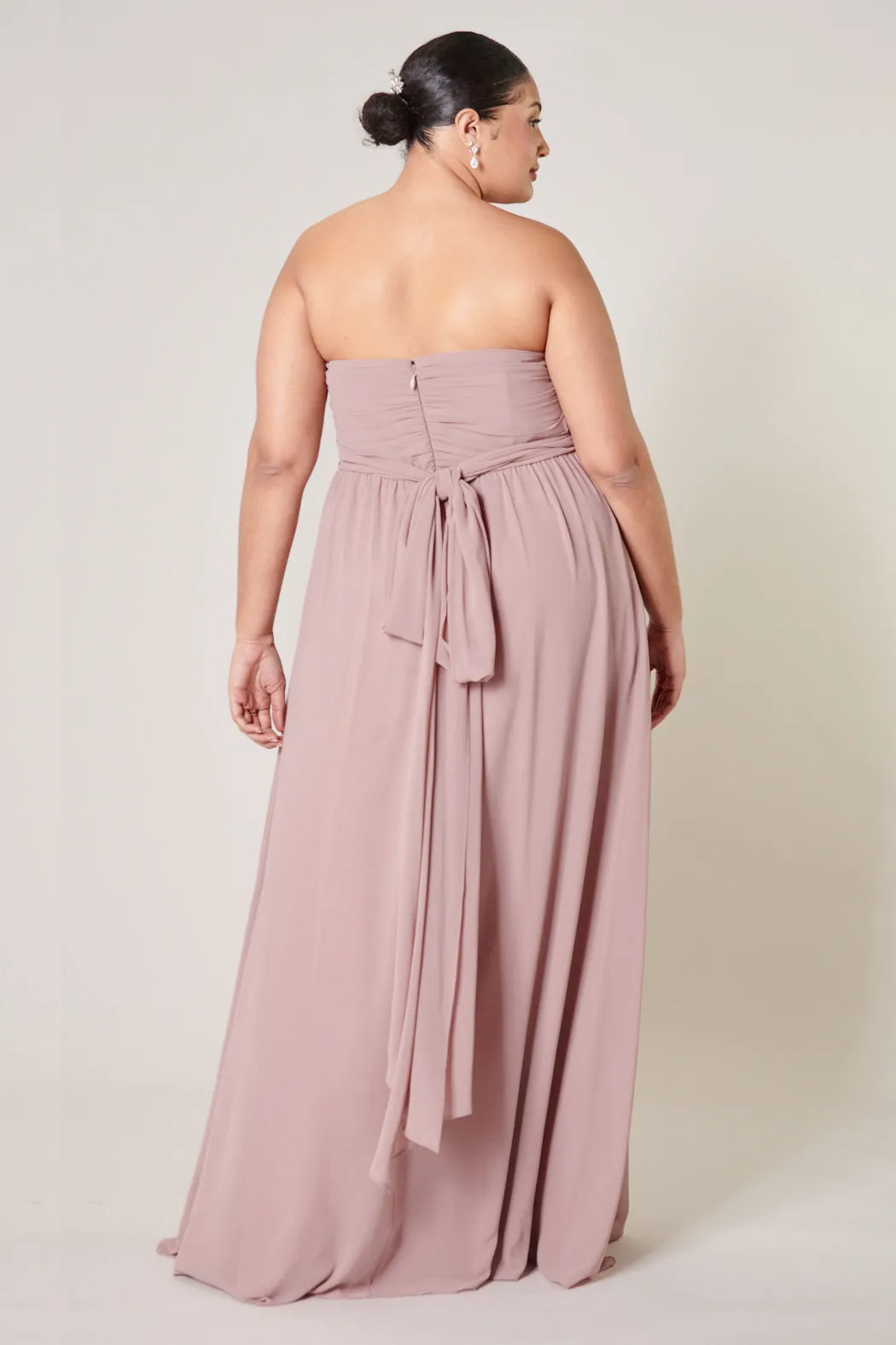 Beloved Ruched Sweetheart Convertible Dress Curve