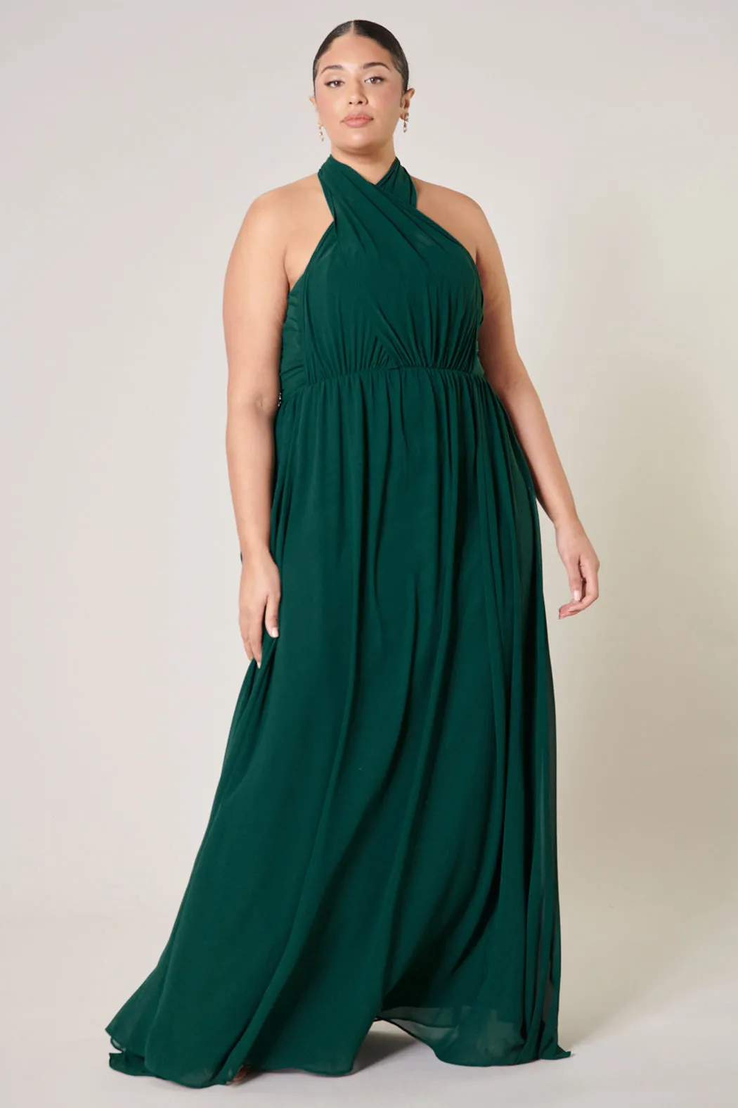 Beloved Ruched Sweetheart Convertible Dress Curve