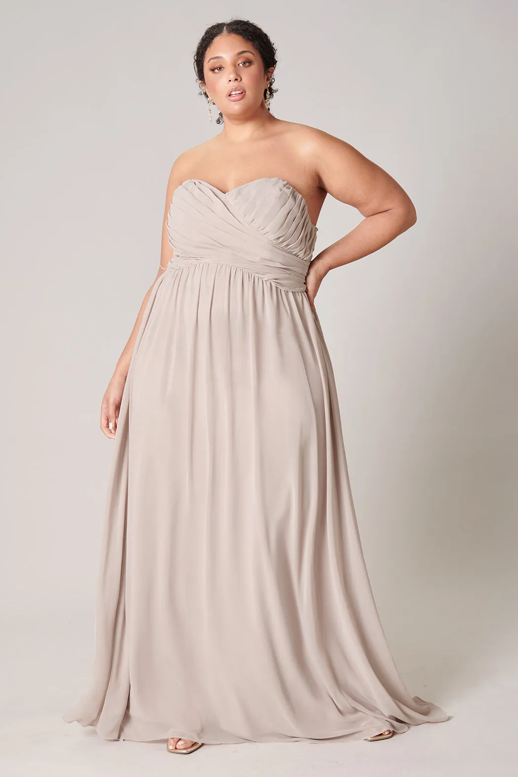 Beloved Ruched Sweetheart Convertible Dress Curve