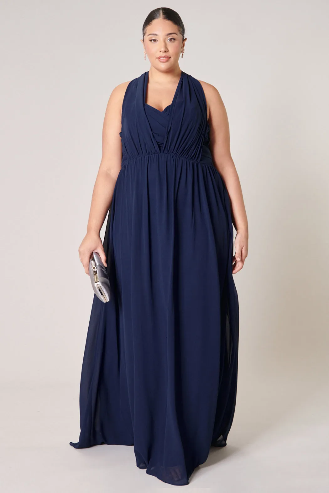 Beloved Ruched Sweetheart Convertible Dress Curve