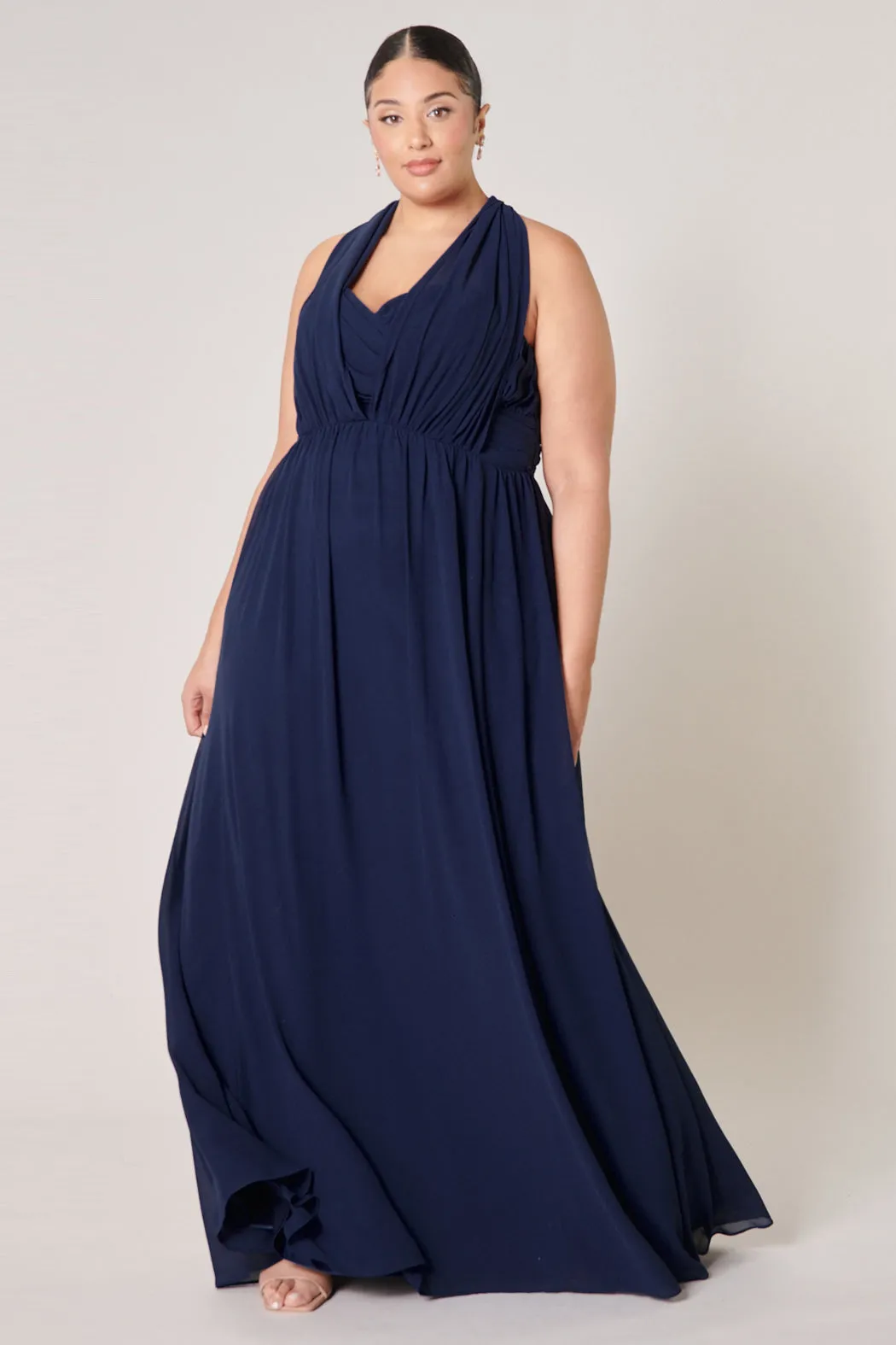 Beloved Ruched Sweetheart Convertible Dress Curve