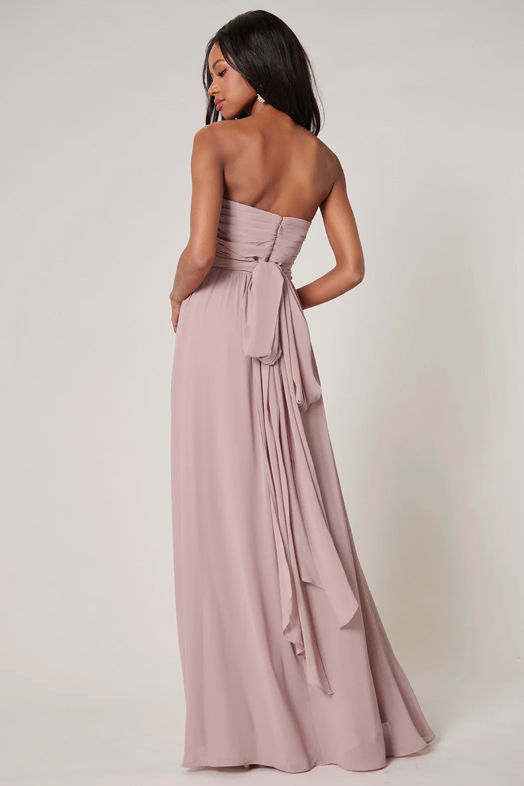 Beloved Ruched Sweetheart Convertible Dress