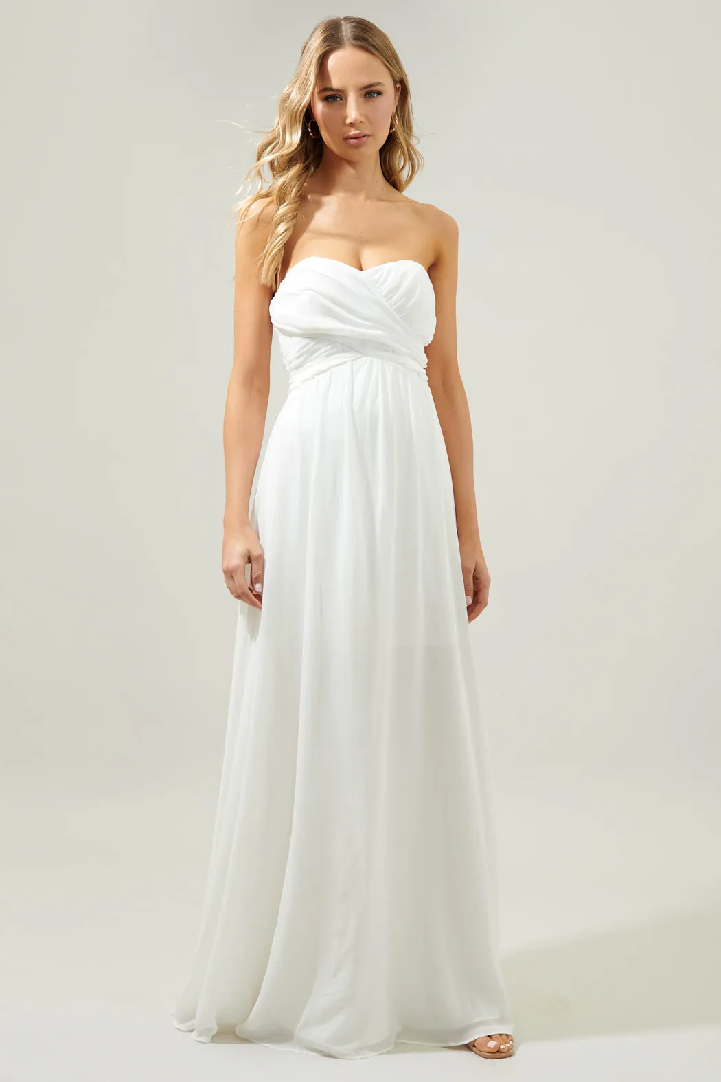 Beloved Ruched Sweetheart Convertible Dress