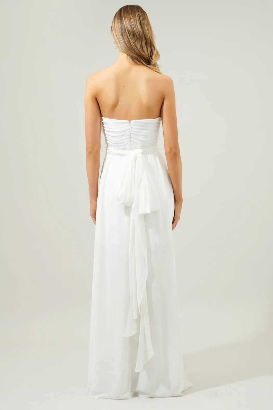 Beloved Ruched Sweetheart Convertible Dress