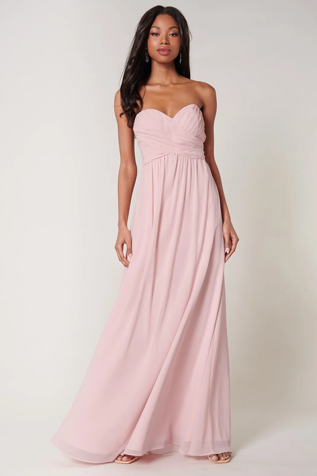 Beloved Ruched Sweetheart Convertible Dress