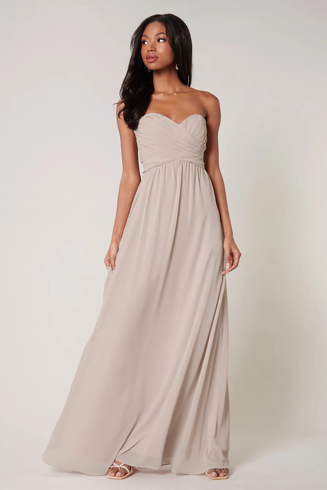 Beloved Ruched Sweetheart Convertible Dress