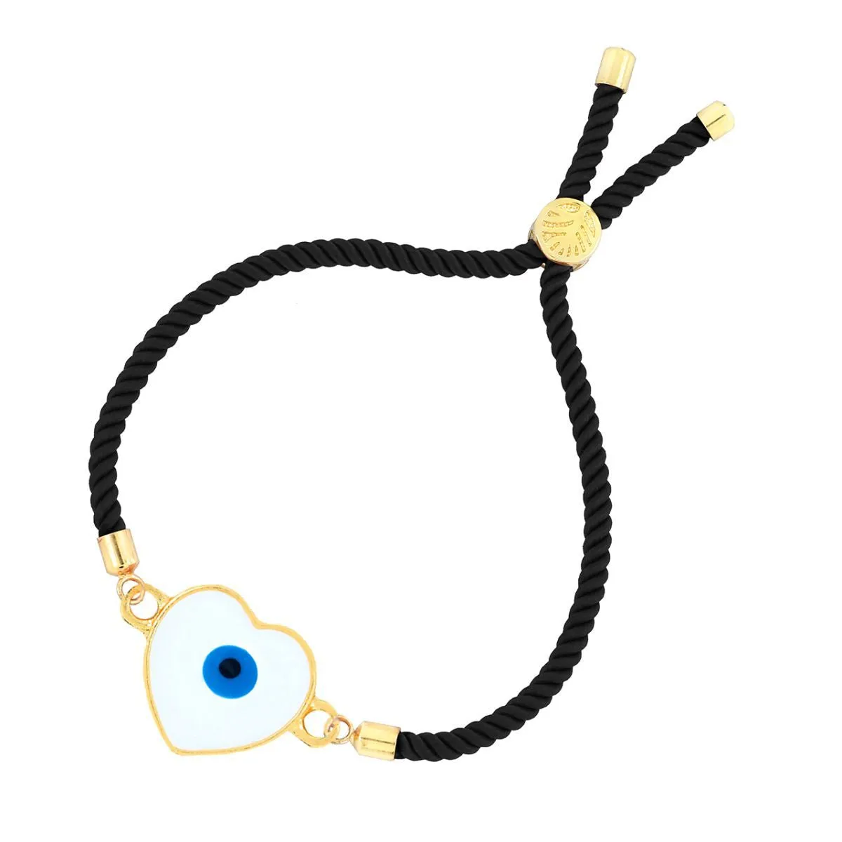 Black Thread Heart Turkish Evil Eye Bracelet For Women