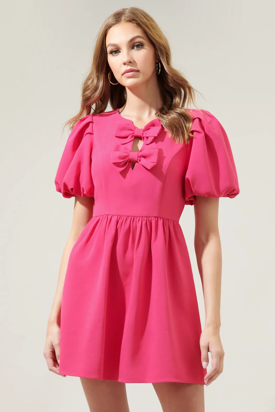 Chelsea Bow Tie Mini Dress