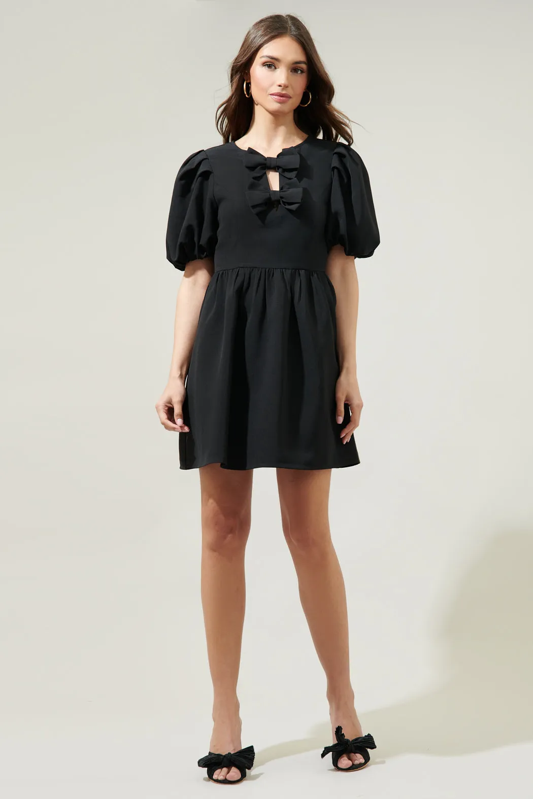 Chelsea Bow Tie Mini Dress