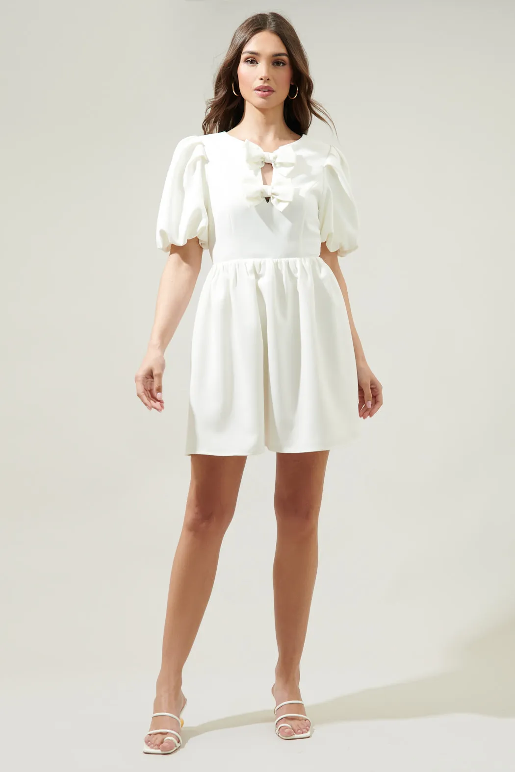 Chelsea Bow Tie Mini Dress