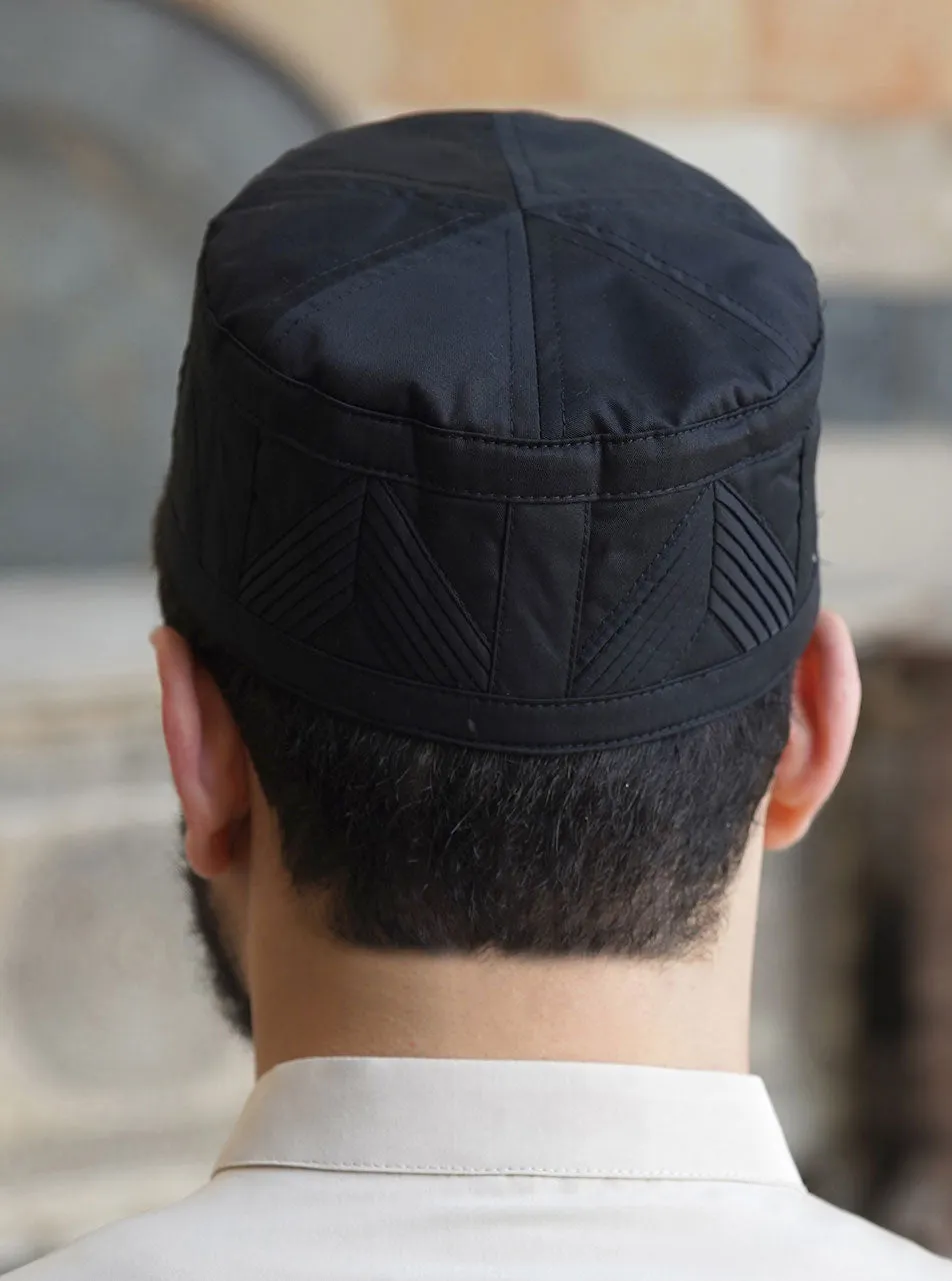 Chevron Pleated Kufi