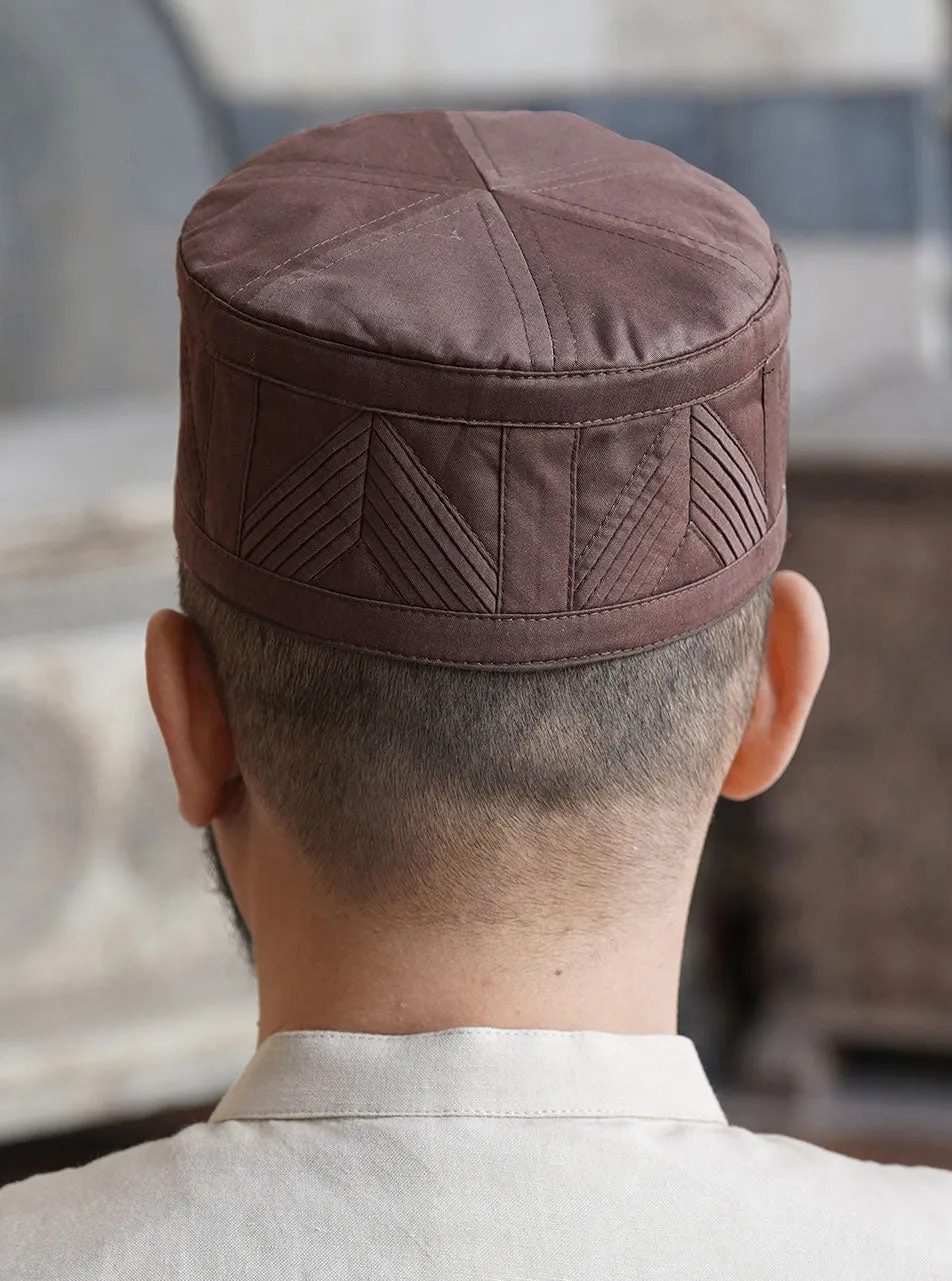 Chevron Pleated Kufi