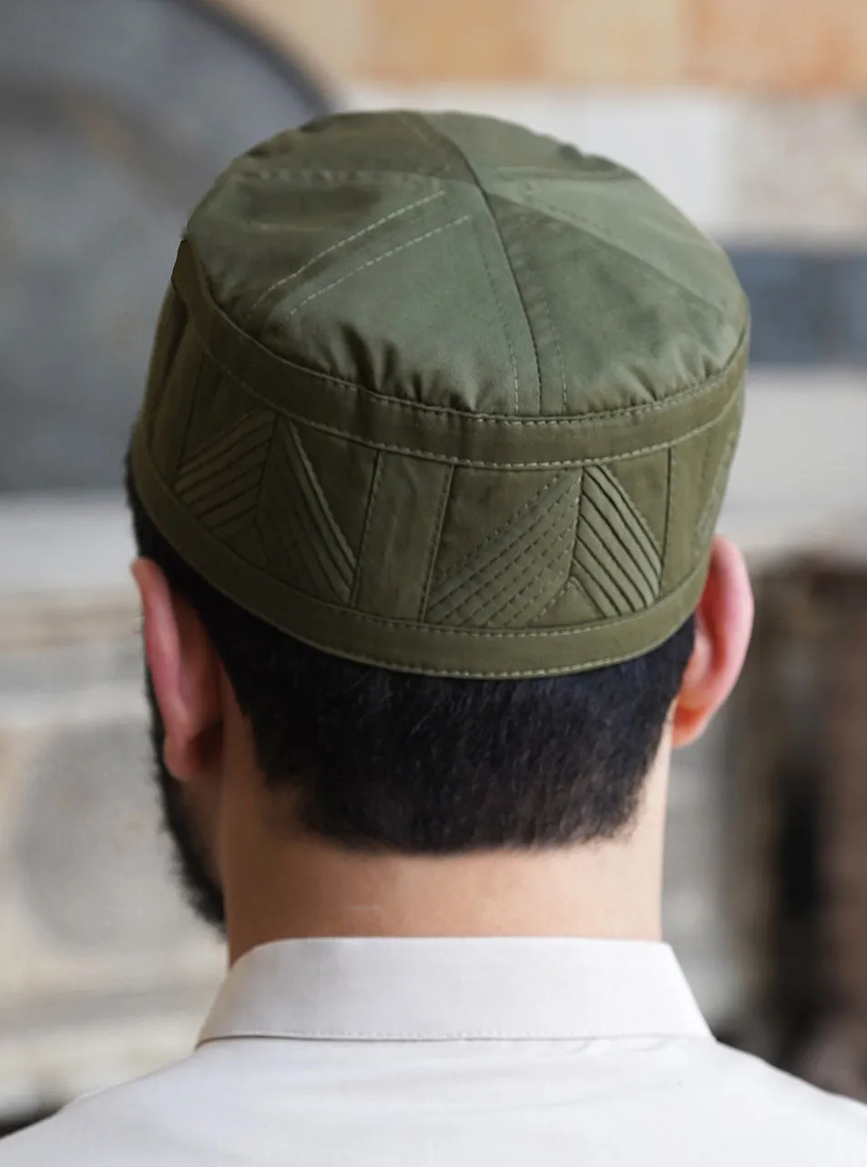 Chevron Pleated Kufi