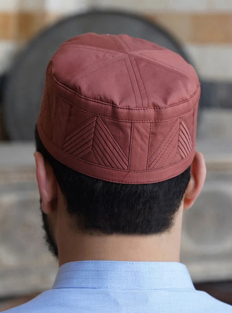 Chevron Pleated Kufi