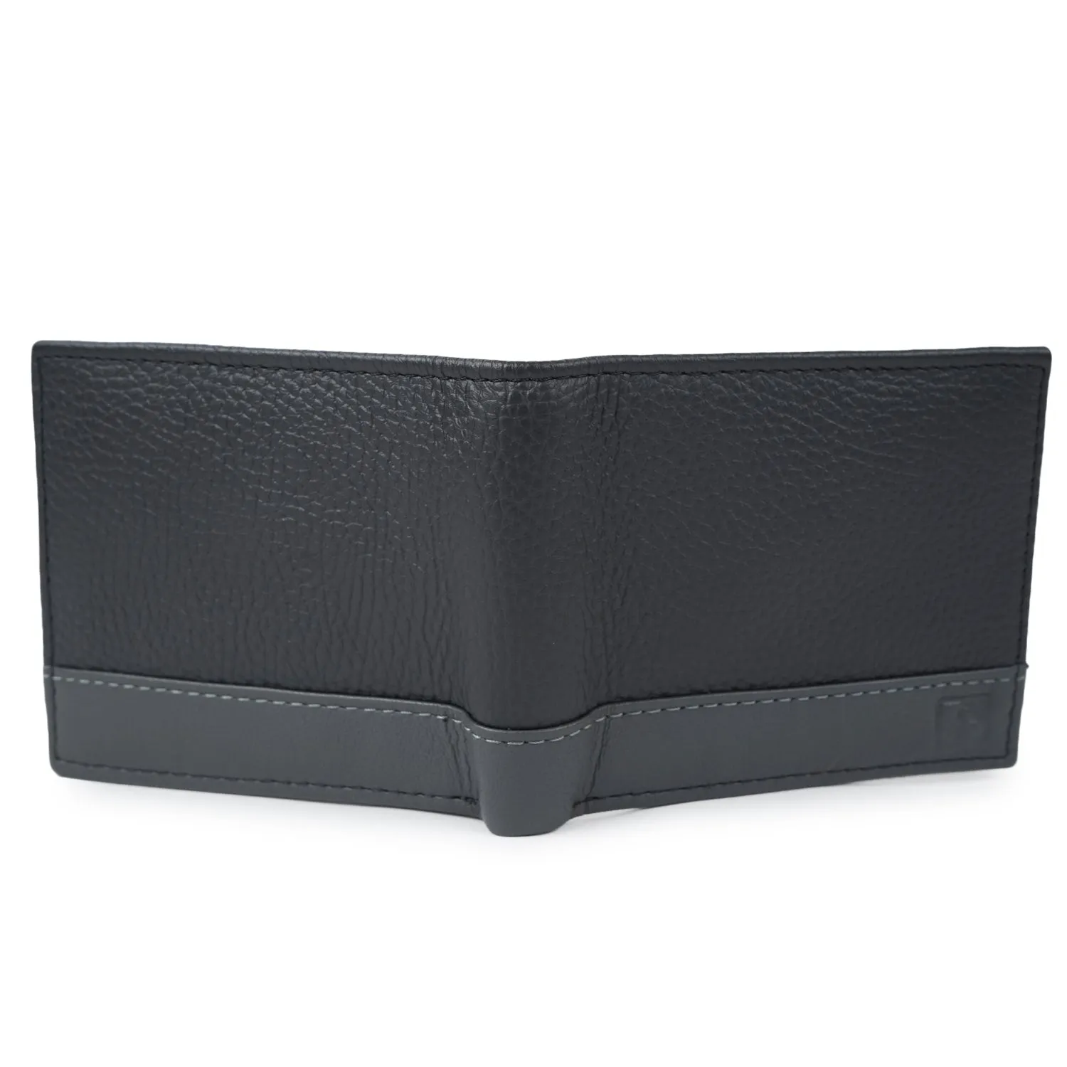 CIMONI Genuine Leather Classic Black Ultra Strong Stitching |12 Credit Cards Slot Wallet for Men