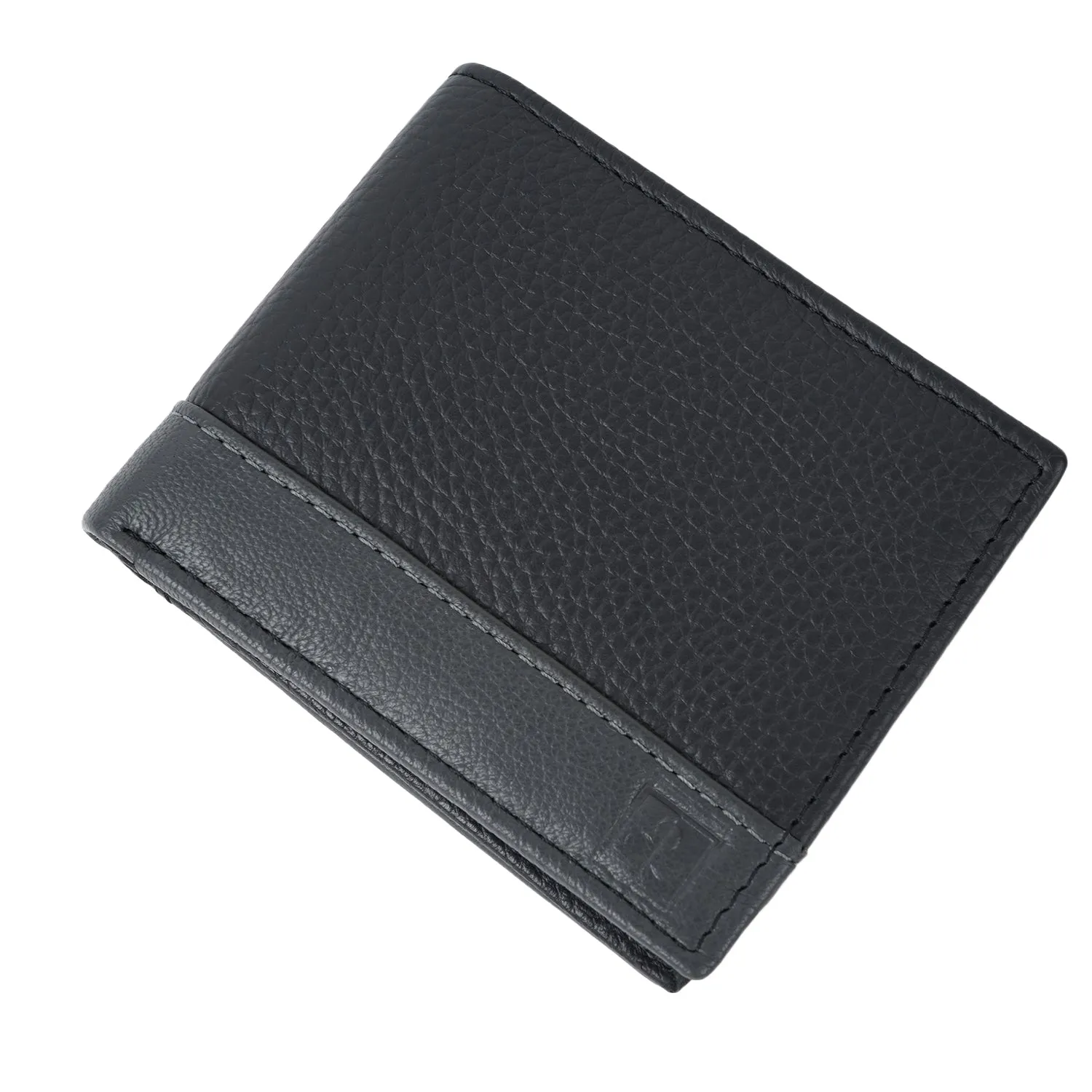 CIMONI Genuine Leather Classic Black Ultra Strong Stitching |12 Credit Cards Slot Wallet for Men