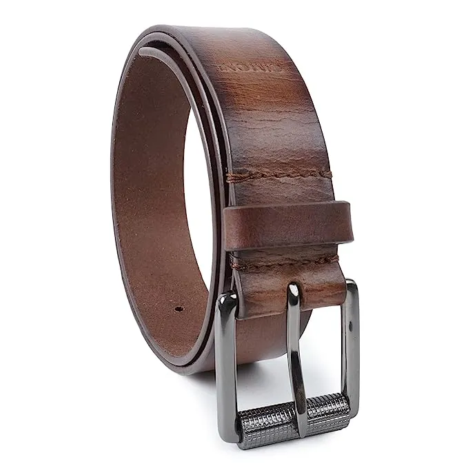 CIMONI Genuine Leather Classic Stylish Trendy Unique Design Casual Formal/Office/College Dailyuse Belt For Men (1 Year Gurantee)