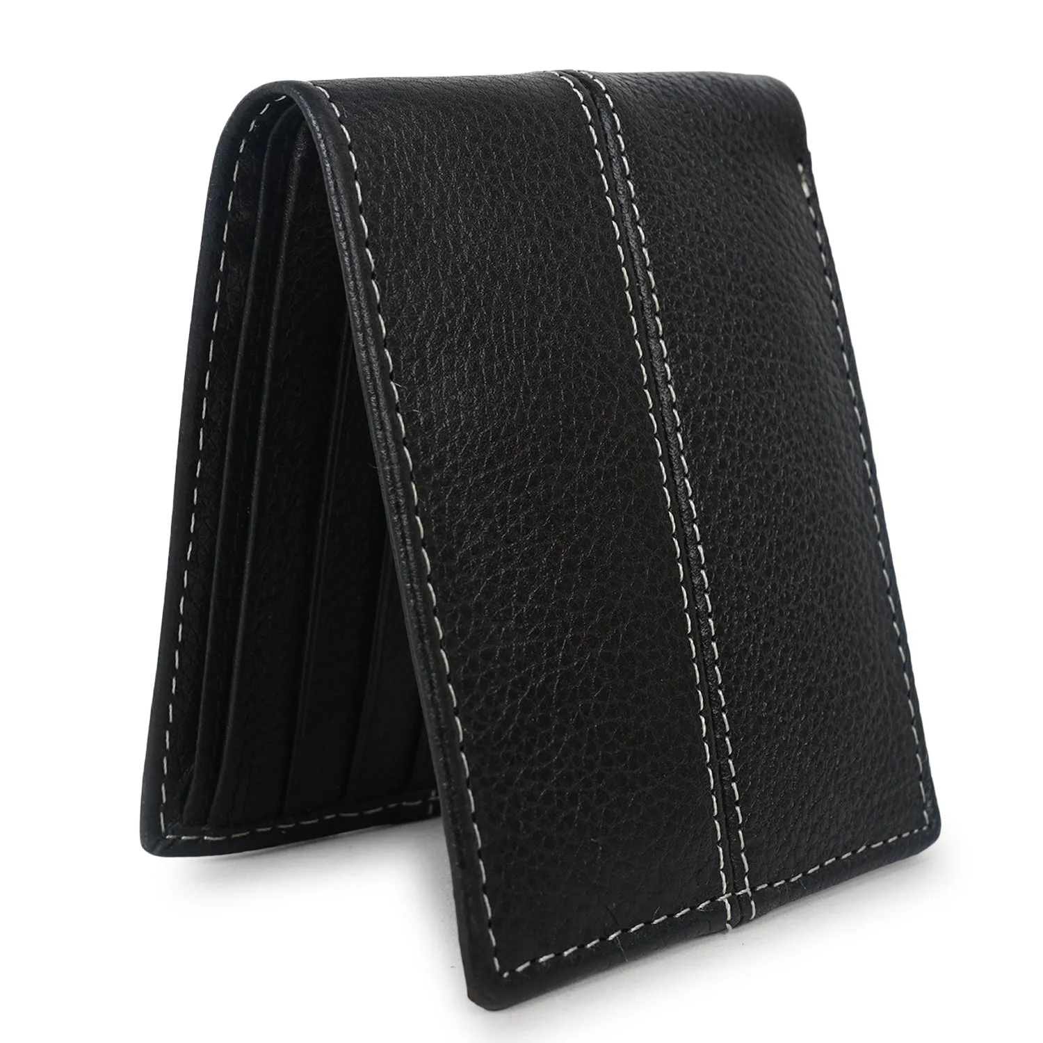 CIMONI Genuine Leather men wallet Black