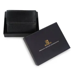 CIMONI Genuine Leather men wallet Black