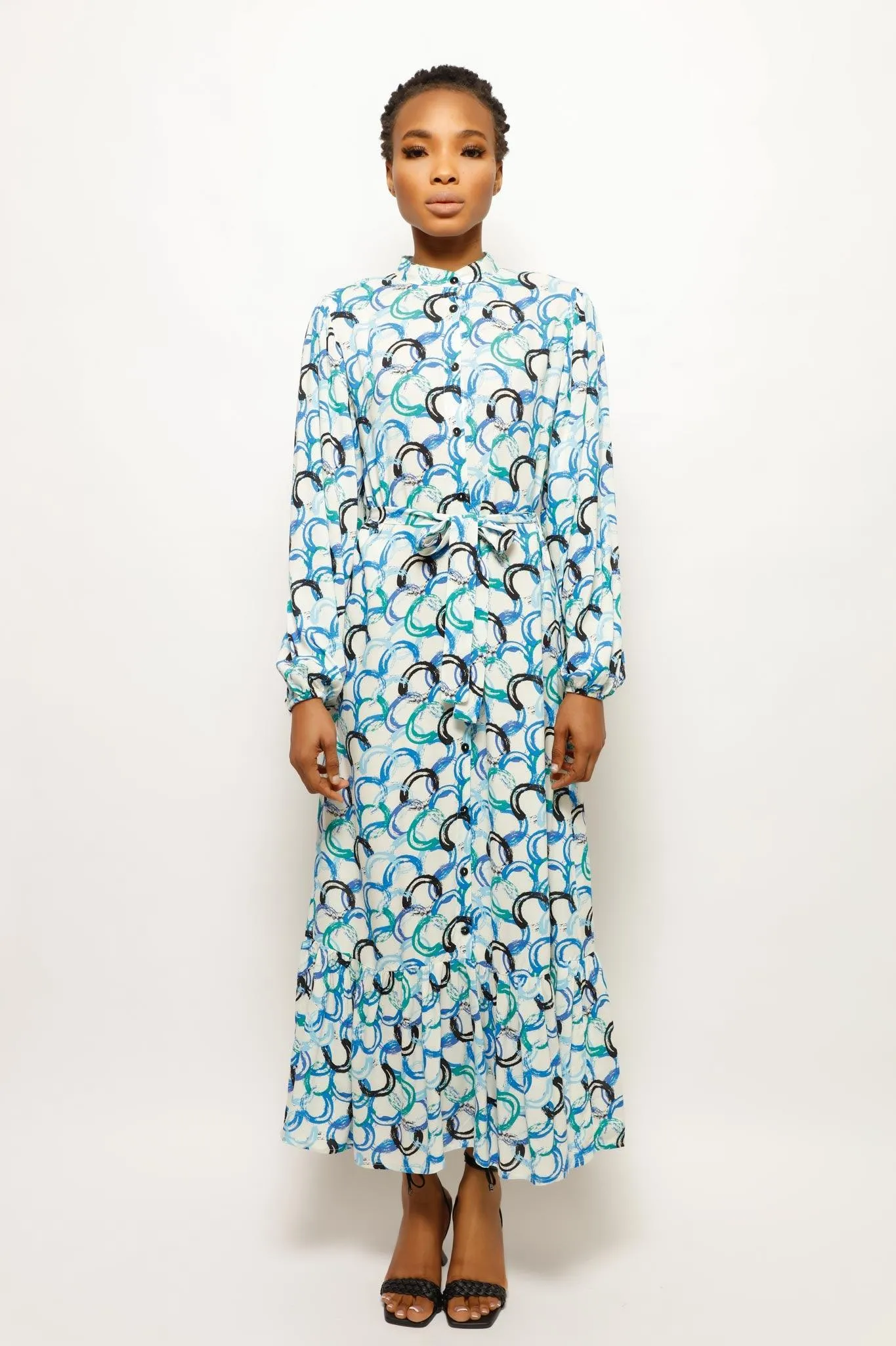 CIRCULAR FESTIVE VIBE LONG DRESS