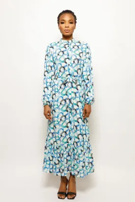 CIRCULAR FESTIVE VIBE LONG DRESS