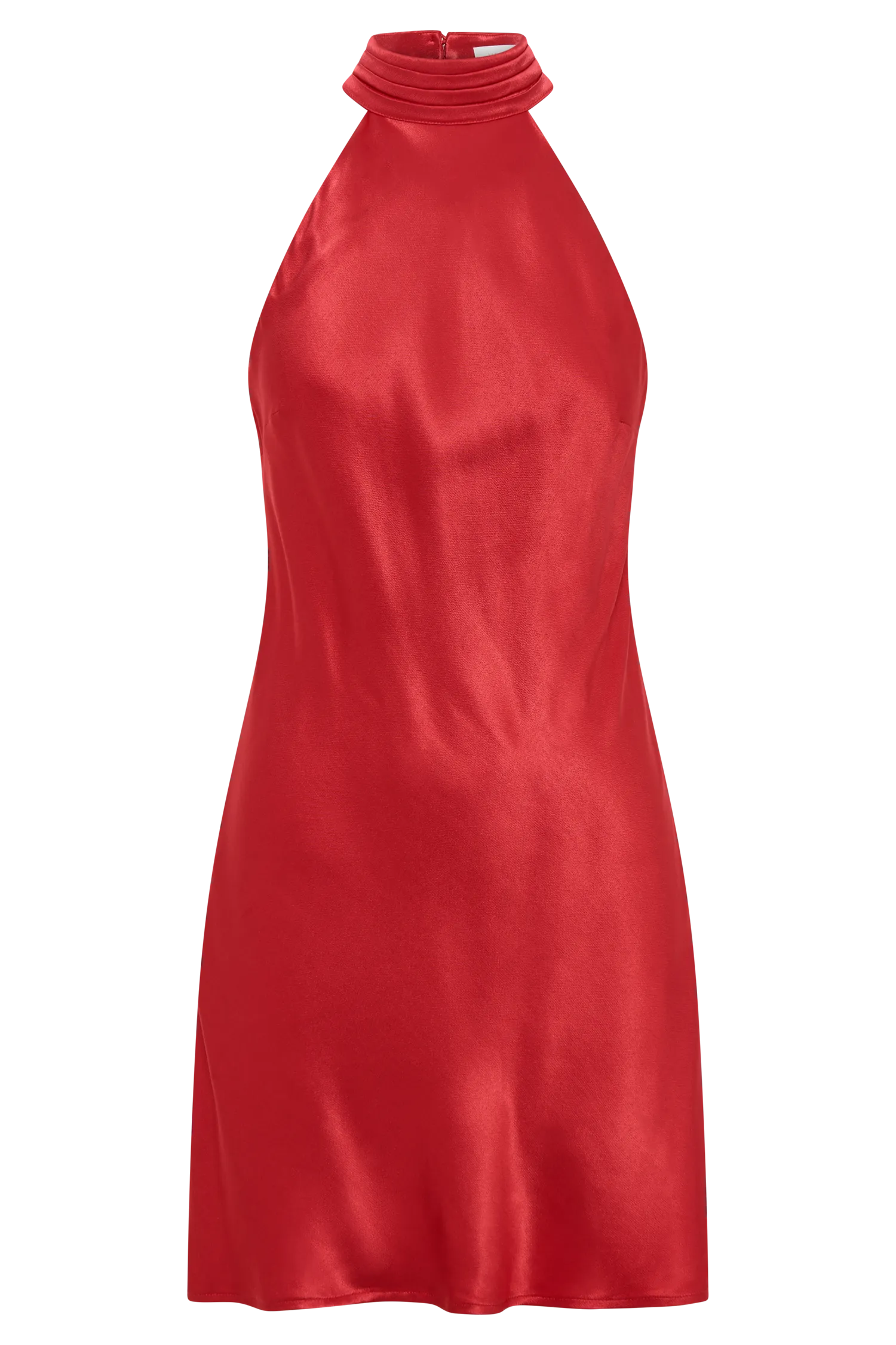 Claire A Line Mini Dress - Red