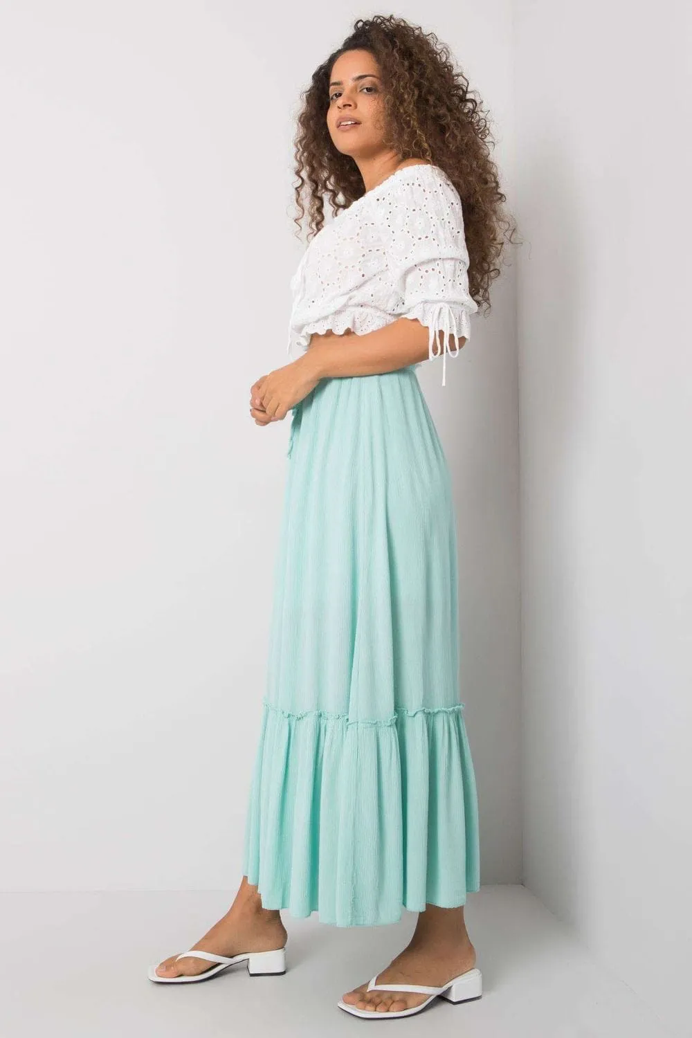 Cotton Maxi Long Skirt, Och Bella