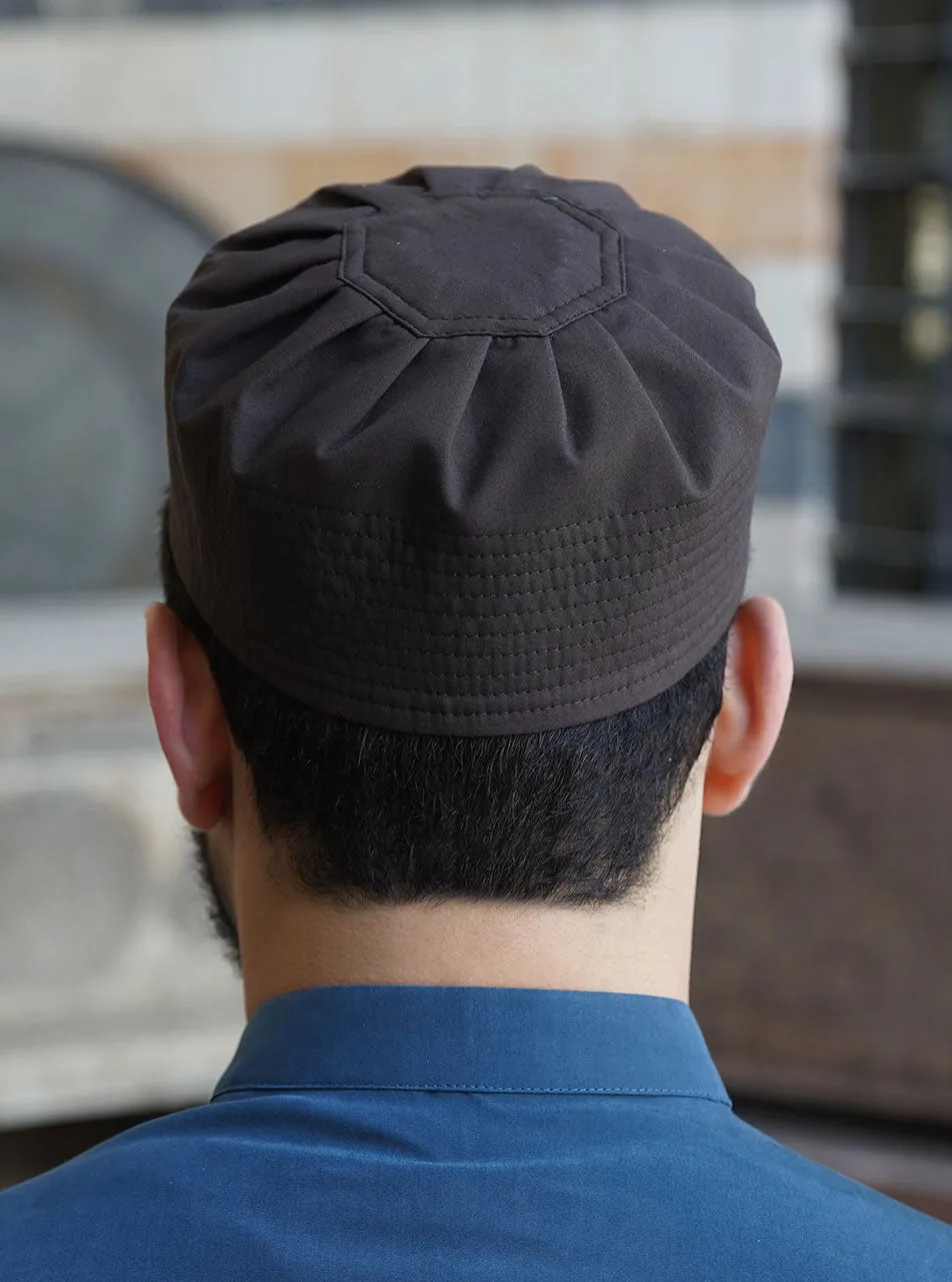 Cotton Pleated Kufi Hat